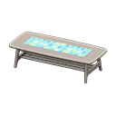 tavolino scandinavo [Grigio] (Grigio/Blu chiaro)