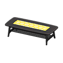 北欧风矮桌 [黑色] (黑色/黄色)