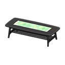 北欧风矮桌 [黑色] (黑色/绿色)