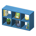 estantería abierta madera [Azul] (Azul/Verde)