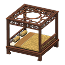 Animal Crossing New Horizons Imperial Bed (Brown) Image