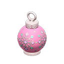лампа с украшениями [Розовый] (Розовый/Белый)