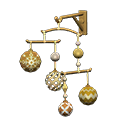 móvil ornamentos [Dorado] (Amarillo/Marrón)