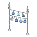 guirnalda de ornamentos [Azul] (Blanco/Azul)