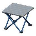mesa plegable para exterior [Azul] (Azul/Gris)