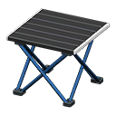 mesa plegable para exterior [Azul] (Azul/Negro)