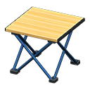 outdoor folding table [Blue] (Blue/Beige)