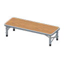 outdoor bench [White] (Gray/Brown)