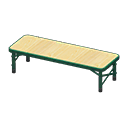 outdoor bench [Green] (Green/Beige)