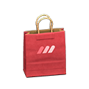 sac en papier robuste (Rouge/Rouge)