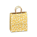 sturdy paper bag (Yellow/White)