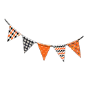 guirnalda de banderines [Naranja y negro] (Naranja/Negro)