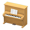 upright piano: (Maple) Beige / White