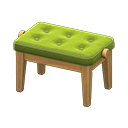 piano bench: (Light green) Green / Beige