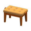 piano bench: (Camel) Yellow / Brown
