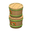 stacked senmaizuke barrels: () Beige / Green