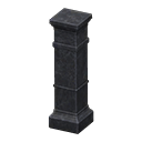 pilar decorativo [Mármol negro] (Negro/Negro)