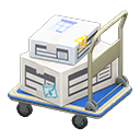 carrito de correo [Azul] (Azul/Blanco)