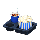 menú para el cine [Saladas y cola] (Blanco/Azul)
