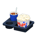 menu pour cinéphile [Popcorn salé - cola] (Blanc/Multicolore)