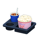 menú para el cine [Saladas y cola] (Blanco/Rosa)
