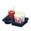 menú para el cine [Saladas y café helado] (Blanco/Multicolor)