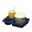Image of variation Popcorn salé - jus d'orange