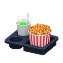 popcorn snack set [Caramel & melon soda] (Orange/Red)