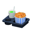 popcornmenu [Caramel en meloenlimonade] (Oranje/Blauw)