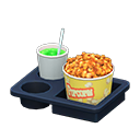 popcorn snack set [Caramel & melon soda] (Orange/Yellow)