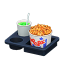 popcornmenu [Caramel en meloenlimonade] (Oranje/Veelkleurig)