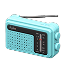 portable radio: (Light blue) Aqua / Black