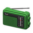 Animal Crossing New Horizons Green Portable Radio