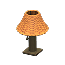 rattan table lamp: (Reddish brown) Orange / Brown