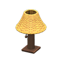 rattan table lamp: (Light brown) Yellow / Brown