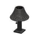 rattan table lamp: (Black) Black / Black