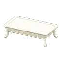 rattan low table: (White) White / White