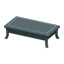 rattan low table: (Gray) Blue / Blue