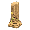 ruined broken pillar: (Light brown) Beige / Beige