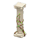 ruined decorated pillar