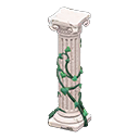 ruined decorated pillar [White] (White/Green)