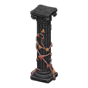 ruined decorated pillar [Black] (Black/Red)