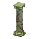 pilar ruinas [Con musgo] (Gris/Verde)