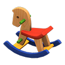 rocking horse: (Colorful) Red / Blue
