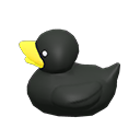 toy duck [Black] (Black/Yellow)