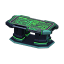 стол для стратегов [Зеленый] (Черный/Аквамариновый)