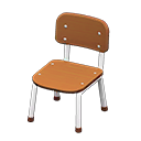 Animal Crossing New Horizons Brown & white School Chair