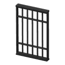 grille de prison [Noir] (Noir/Noir)
