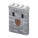 paramento medieval castillo [Gris] (Gris/Rojo)