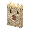 paramento medieval castillo [Marfil] (Beige/Rojo)